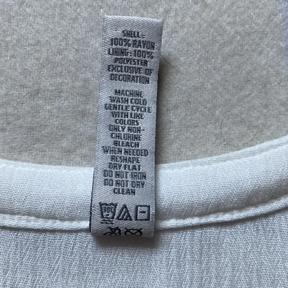 American Rag White Lace Detail, Billow Sleeves Boho Dress Size Medium - Picture 7 of 15